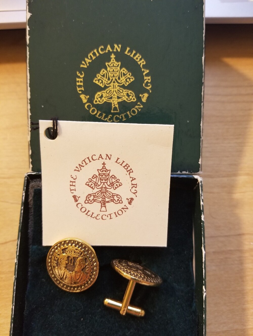 Licensed Vatican Library Collection cufflinks by 1928 Jewelry Company